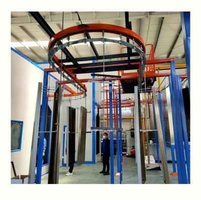 China Versatile Overhead Powder Coating Conveyor System Powder Coating Paint Lines Systems For Varied Sizes for sale