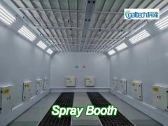 plc touch screen control smart constant temperature paint spray booth for auto body repair