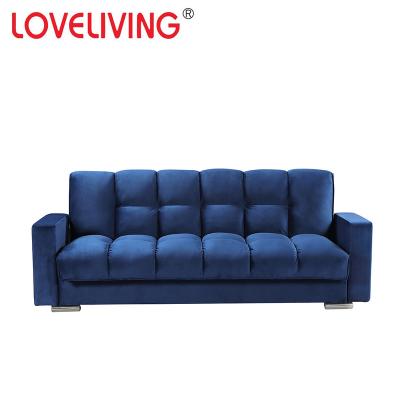 China Foldable Sleeping Wood Sofabed Single Sofa Cum Bed With Storage for sale