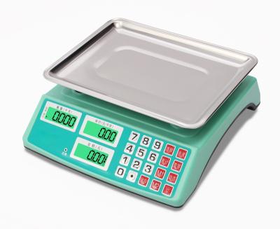 China Plastic Stainless Steel + 40KG High Accuracy Electronic Price ABS LED Digital Calculation Scale for sale