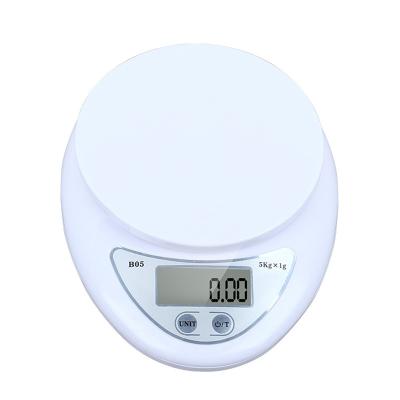 China With Scale Tray BO5 Best Price ABS Plastic Material Scales Electronic Kitchen Scale for sale