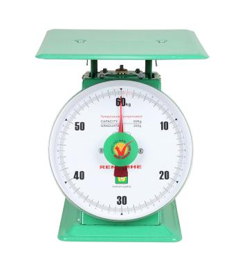 China China Manufacture 60kg China Manufacture 60kg Dial Spring Scale Professional Kitchen Scale CARBON STEEL Commercial Mechanical Spring Scale for sale