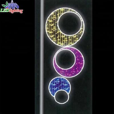 China Hot Sale PVC Holiday Decoration Pattern 3D Giant Stree Poles Lighting For Park for sale