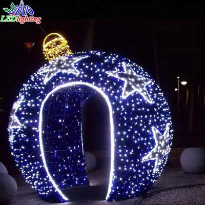 China High Quality Static Or Glitter Decoration Light 3D Pattern Ball Light Commercial Use Decorative Light for sale