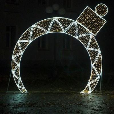 China Firm or Twinkle Arch Decoration Christmas Light Outdoor Arch Outdoor Led Arch Lights Led 3d Pattern Light for sale