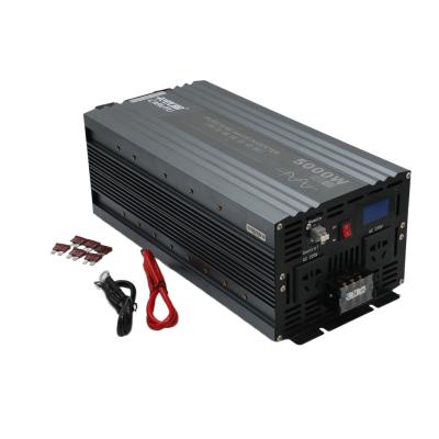 China Factory Various 5kw 220v Manufacture Portable Multifunction Inverter 5000w Solar Pure Sine Wave Inverter With 360*165*140 Display for sale