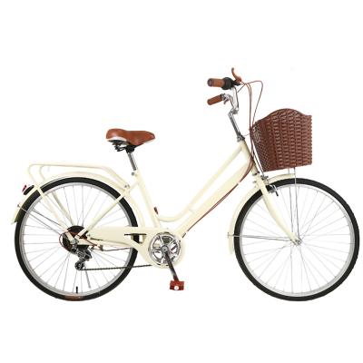 China 24 popular in city bike cycling cheap for women compact city bike high carbon steel bike for sale