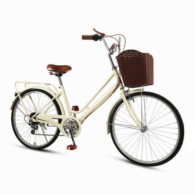 China Ride 24 Inch 7 Speed ​​Vintage City Bike Ladies City Bike Ladies City Bike /Retro for sale