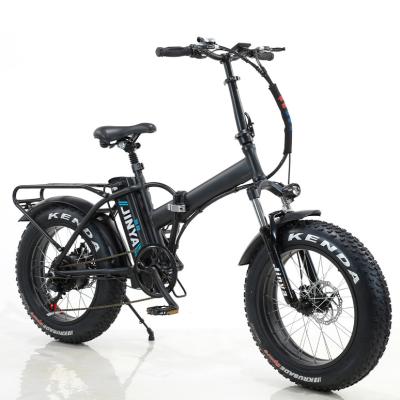 China Aluminum alloy best foldable e-bike 20 inch fat tire city folding bike electric bicycle 48V 350W for sale for sale