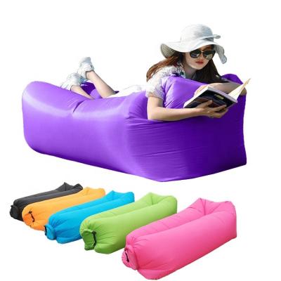 China Hybrid Type Portable Easy Inflate Sofa Bed Air Mattress Lazy Bag for sale