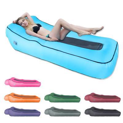 China Just Fill High Quality Outdoor Camping Couch Lazy Automatic Inflatable Sofa Bed Portable Fast Air Pump Air Sofa for sale