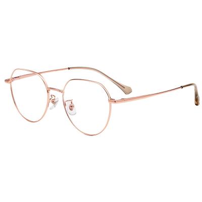 China Myopia Optical Eyesight Myopia Glasses High Frames Anti Fashion Optical Glasses Metal Frame Black Light Blue Gold for sale