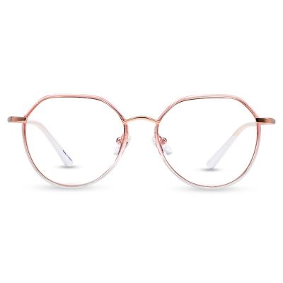 China White Leg Series Mini Bifocal Glasses Frame Anti-blue Light Glass Female Myopic Glasses for sale