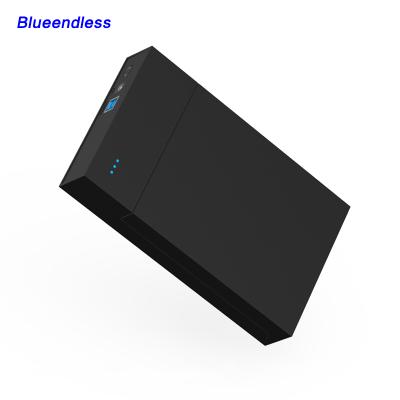 China Blueendless 3.5 Inch Plastic Portable Hard Drive Case High Quality SATA USB 3.0 HDD Enclosure Case for sale