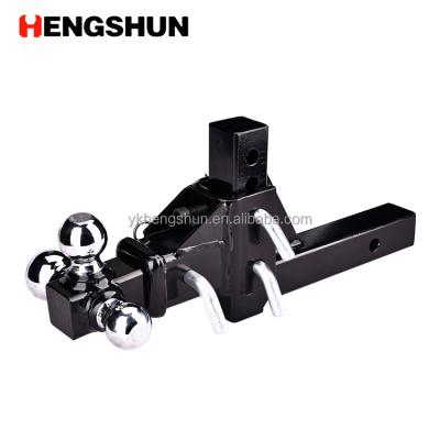 China Trailer Parts Adjustable Tow Bar Ball Mount Tongue Hitch 4 Positions Raise Or Drop for sale