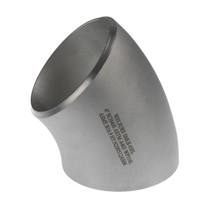 China Industrial Factory Stainless Steel DN25 SCH10s 90 Degree Elbow EN 10253 Pipe Fitting China for sale