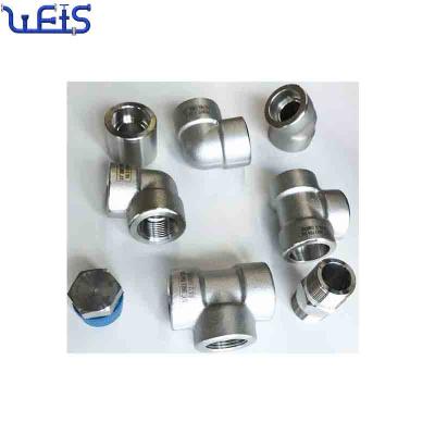 China Forged Industrial Pipe Fitting 304 Stainless Steel DN80 2000# Thread Elbow for sale