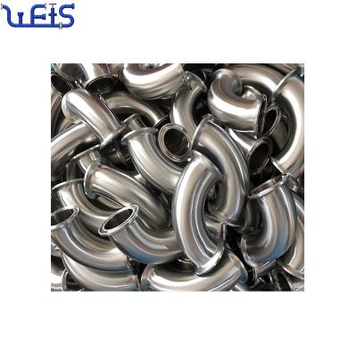 China High Quality Food Grade Application Sanitary Pipe Fitting Food Grades Elbow 304 306L Stainless Steel for sale