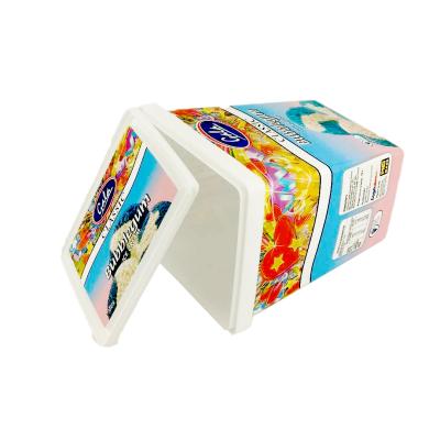 China Customized High Quality Disposable Disposable Recyclable Plastic Ice Cream Container With Lid for sale