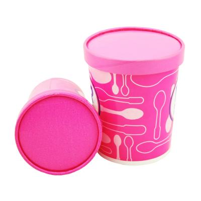 China Wholesale Custom High Quality Disposable 100ml Ice Cream Paper Cup With Lid for sale