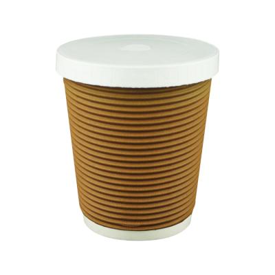 China Disposable Makers Customized 8oz Coffee Paper Cup With Lids for sale