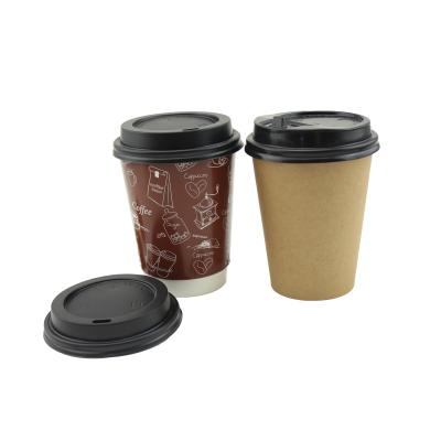 China Eco Friendly Disposable Biodegradable 8oz Disposable Logo Customized Coffee Mug With Lids for sale