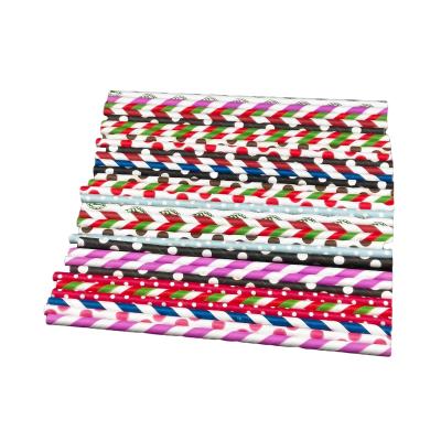 China Modern High Quality Customized Colorful Environmental Friendly Disposable Paper Straws for sale