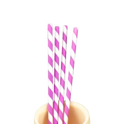 China Customized Color Pattern Wholesale Modern Recyclable Disposable Drinking Paper Straws for sale