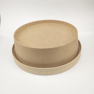 China 100% Disposable High Quality Customized Environmental Friendly Salad Wrapping Paper Bowl With Lid for sale