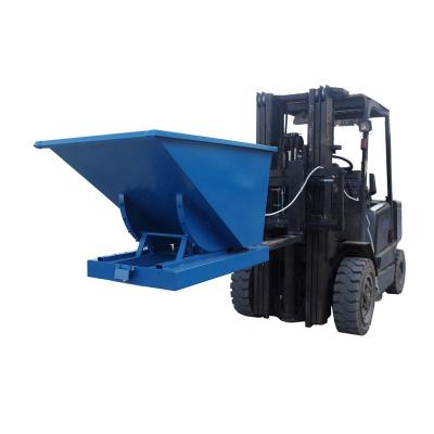 China Durable Made in China Industrial Medium Duty Drop Car Dump Truck Self Dumping Forklift Hopper Steel Container for sale