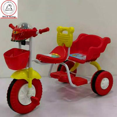 China Children's tricycle with backrest double pedal children's tricycle children's toy stroller bird king SL-026 for sale