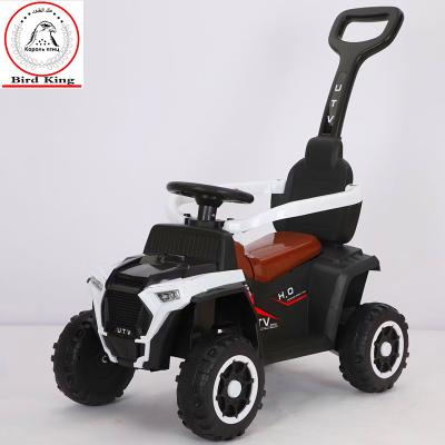 China Children's scooter with push-bar guardrail, hand-push baby swing car, children's electric toy car bird king HX-002 for sale