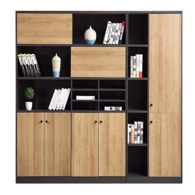 China Single Convertible File Cabinet Office Cabinet Storage Cabinet Log Wood Color for sale