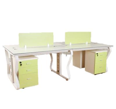 China Adjustable Height Office Steel Frame Workstation Office Furniture Staff Desk for sale