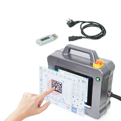 China Grafiken QR-Code Hans Laser Markierungsmaschine 100w Faserlaser Markierungsmaschine zu verkaufen