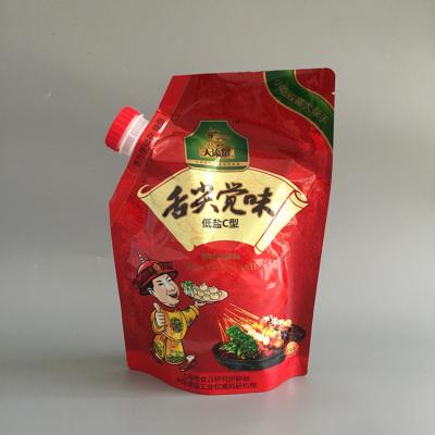 China Moisture Proof Composite Plastic Bag Customized Snack Packing Bag Seasoning Rack Up Spout Zipper Bags for sale