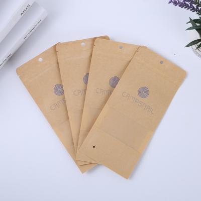 China Recyclable Plastic Composite Paper Food Bag Custom Window Opening Printing With Zipper Lock Snacks Packaging Bags for sale