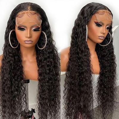 China Wholesale 150% Density Deep Wave Pre Plucked Swiss Lace Remy Virgin 13x4 Lace Front Wigs Human Hair Wigs For Black Women for sale