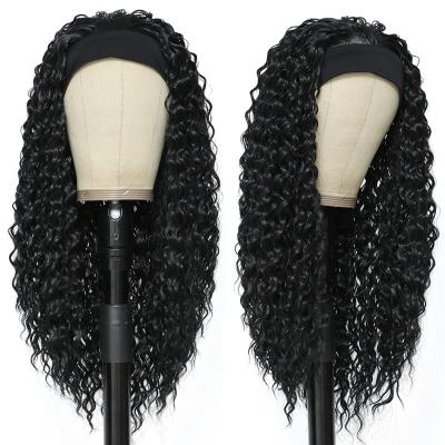 China Wholesale Deep Wave Drop Shipping Headband Wig Get Free Headband Remy Hair Human Hair Wigs Deep Wave Wigs For Black Women for sale