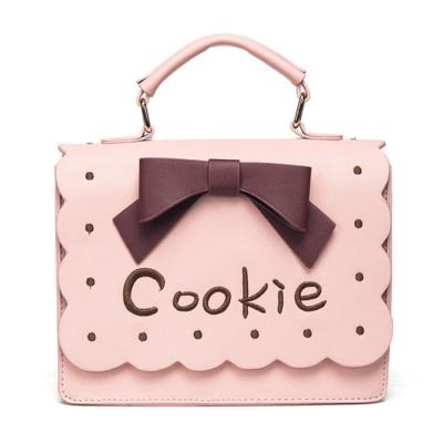 China Fashion Trends Wholesale Fashion Kawaii Cute Sweet Delicate Bow Letter Shoulder Ladies Handbags Women Bags for sale