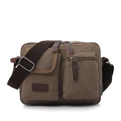 China Vintage Waterproof Style Mini Cross - Body Bag Canvas Shoulder Bag Men Women Messenger Bag for sale