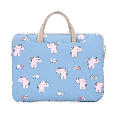 China Daily New Arrival 2019 Unicorn Girls Messenger Bags Cute 15.6 Inch Women Laptop Handbag Canvas Laptop Bags for sale