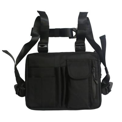 China Rock Hands Free Tactical Chest Bag Radio Holster Holder Front Vest Utility Rig Chest Bag For Women Mens for sale