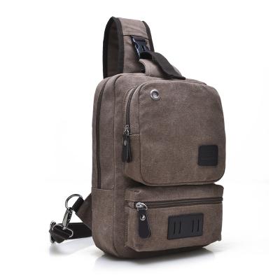 China Multifunctional Waterproof Single Shoulder Bag Sling Bag Canvas Trunk Casual Bag Men for sale