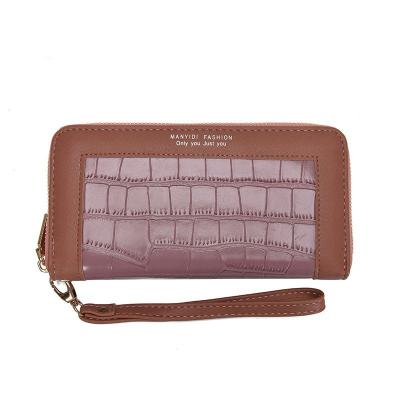 China New Arrival Designer Ladies Crocodile Grain Daily Purses Fashion Evening Clutch Card Leather Luxury Wallets For Women for sale