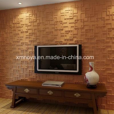 China 500mmx500mm Acoustic Panels PVC 3D Wall Panel for TV Background in Modern Living Room for sale