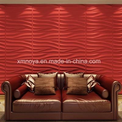 China Soundproofing 3D PVC Wall Panel in Customized 500mmx500mm for Interior for sale