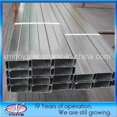 China Canal de vía de longitud personalizado 52*29/70*29/75*30mm Estribo de pared de construcción de metal galvanizado en venta