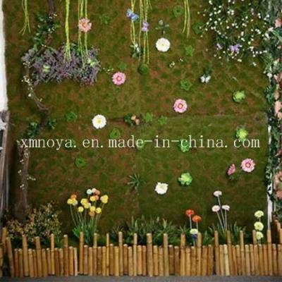 Chine Des murs décoratifs en mousse d'herbe verte artificielle personnalisés pour votre entreprise d'aménagement paysager à vendre