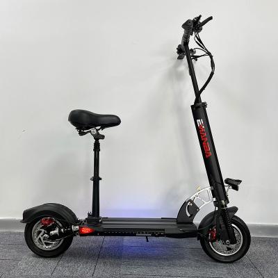 China EU warehouse unisex UK stock 10 inch 500watt 48v 10ah foldable sit down adult electric e scooter scooter motorcycle with seat for sale